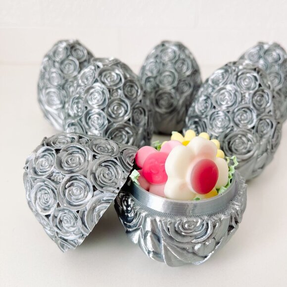 Rose-Covered Easter Eggs โ Handcrafted Party Favors, Spring Decor, Wedding Gifts - Picture 5 of 9